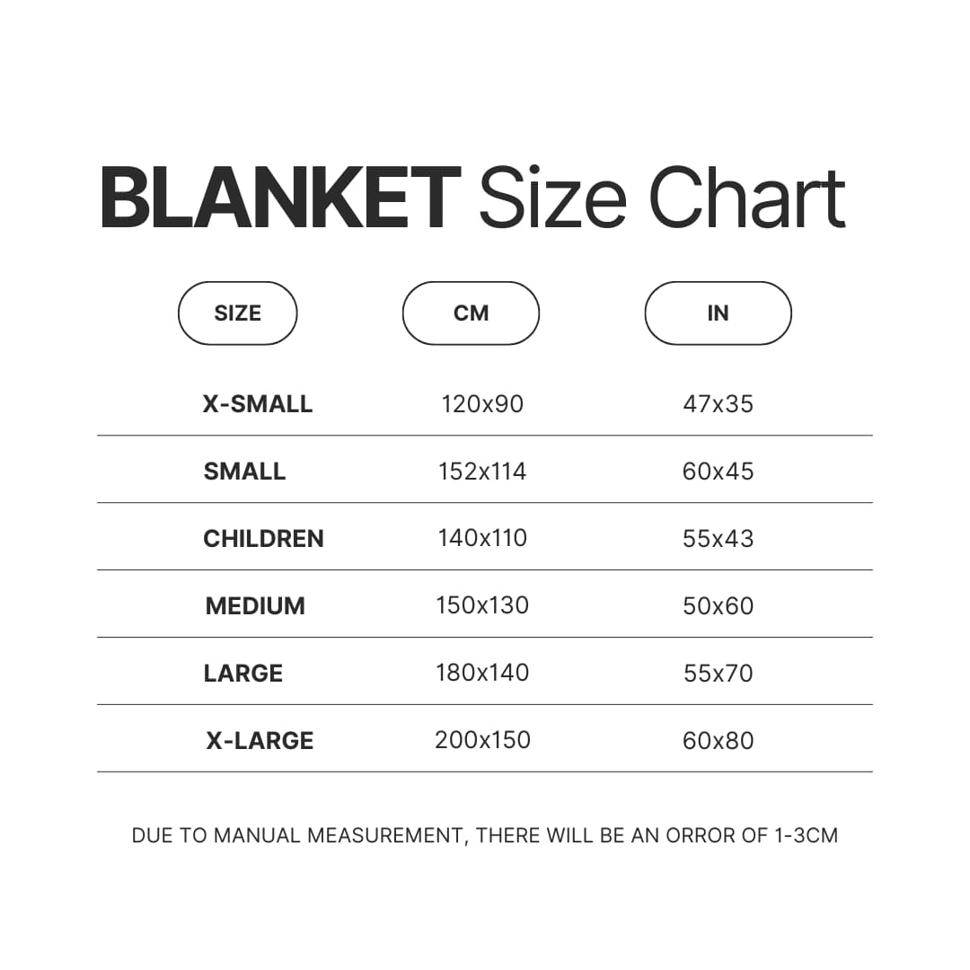 Blanket Size Chart - Risk Of Rain 2 Store